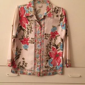 Vintage style floral blouse